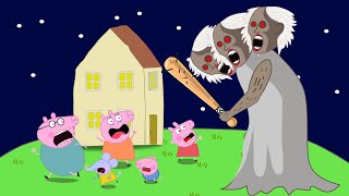 Peppa Pig vs Zombies Granny - Zombie Invasion at Granny House !! | Peppa Pig Funny Animation