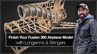 How To 3D Model Airplane Longerons & Stringers in Fusion 360 [Episode 7]