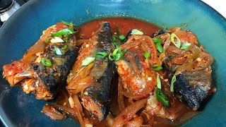 고등어무조림[Spicy Braised Mackerel with radish