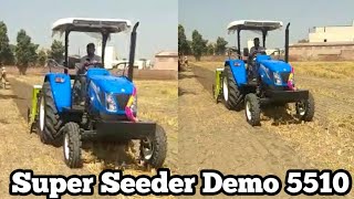 New Holland 5510 Excel deno super seeder