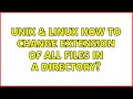 Unix & Linux: How to change extension of all files in a directory? (4 Solutions!!)