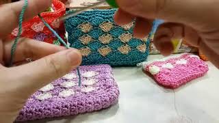 DIY钱包编织法(crochet purse) . 2