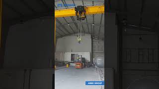 Single Girder Overhead Crane No-Load Testing After Installation | UAE Project