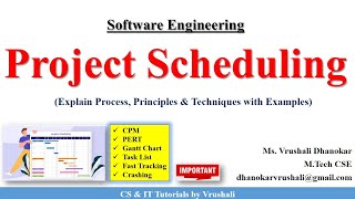 SE 30: Project Scheduling | Process, Principles & Techniques with Examples #softwareengineering
