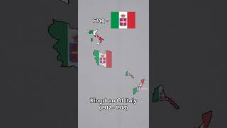 Evolution of Italy 🇮🇹  #shorts #geography #map #flag #italy #history #empire #viral #fyp
