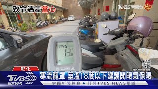 寒流籠罩 室溫18度以下建議開暖氣保暖｜TVBS新聞@TVBSNEWS02