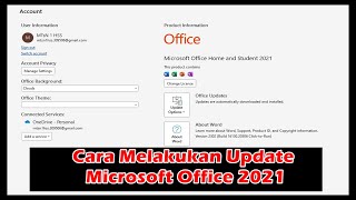 Cara Melakukan Update Microsoft Office 2021