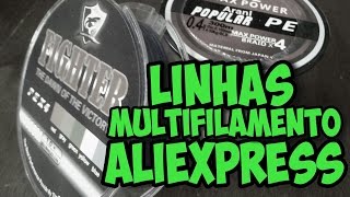 UNBOXING LINHAS MULTIFILAMENTO DA CHINA ! #1