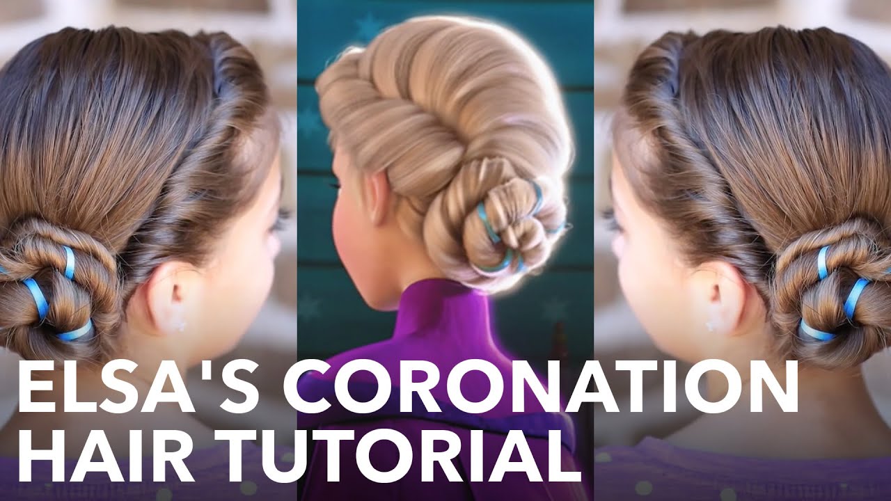 Elsa S Frozen Coronation Hairstyle Tutorial Ny Beauty Review
