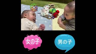 赤ちゃん同士の会話！＃双子　＃baby　＃子育て