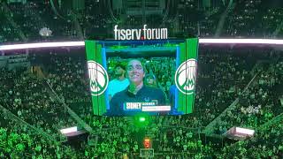 Milwaukee Bucks 2023 home opener player introductions