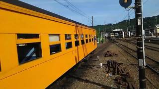 客車入れ換え作業(大井川鐵道･新金谷駅にて)