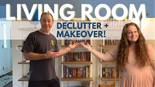 LIVING ROOM MAKEOVER || Books Declutter || Before and After || Minimalism Journey