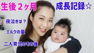 【成長記録】生後二ヶ月の感想、二人育児のその後について。