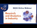 Open Day of the Master's Programme DASS 'Research and Analytics in Industry'