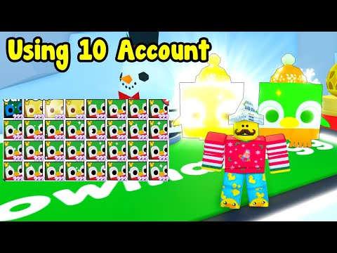 How Many Huge Jolly Penguin Can I Hatch Using 10 Accounts? - Pet Simulator X Roblox