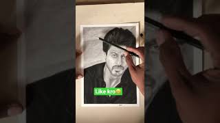 Portrait sketch Shah Rukh Khan #shorts video