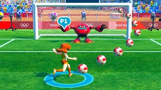 Mario and Sonic at the Olympic Games 2020 Series Football Knuckles vs Peach , Amy vs Blaze