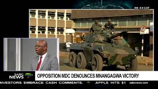 Opposition MDC denounces Mnangagwa victory