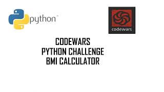 BMI CALCULATOR USING #python #bmicalculator #programming #sourcecode #codewars #challenge