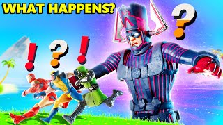 What Happens if Boss Galactus Meets ALL BOSSES in Fortnite Live Event (Ironman, Wolverine, Dr Doom)