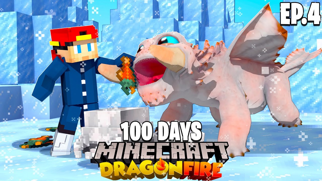 100 Days In Minecraft Dragon Fire Episode 4 Youtube