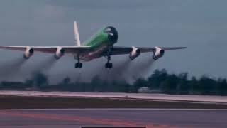 Braniff International Douglas DC-8-33 N1800 performs a Go Around at Miami  International Airport