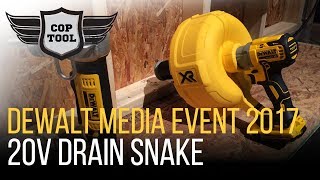 Dewalt 20V Drain Snake Up to 35' Manual Feed - Dewalt Media Event 2017