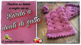 Bordo maglia - denti di gatto