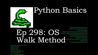 Python Basics OS Walk Method