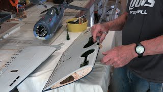 VQ SBD Dauntless RC Plane Damage Assessment