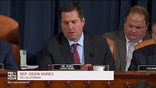 WATCH: Rep. Devin Nunes’ full questioning of Amb. Yovanovitch | Trump's first impeachment hearings