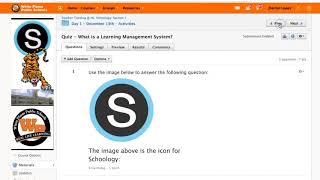 How to navigate a course in Schoology: simple and quick.
