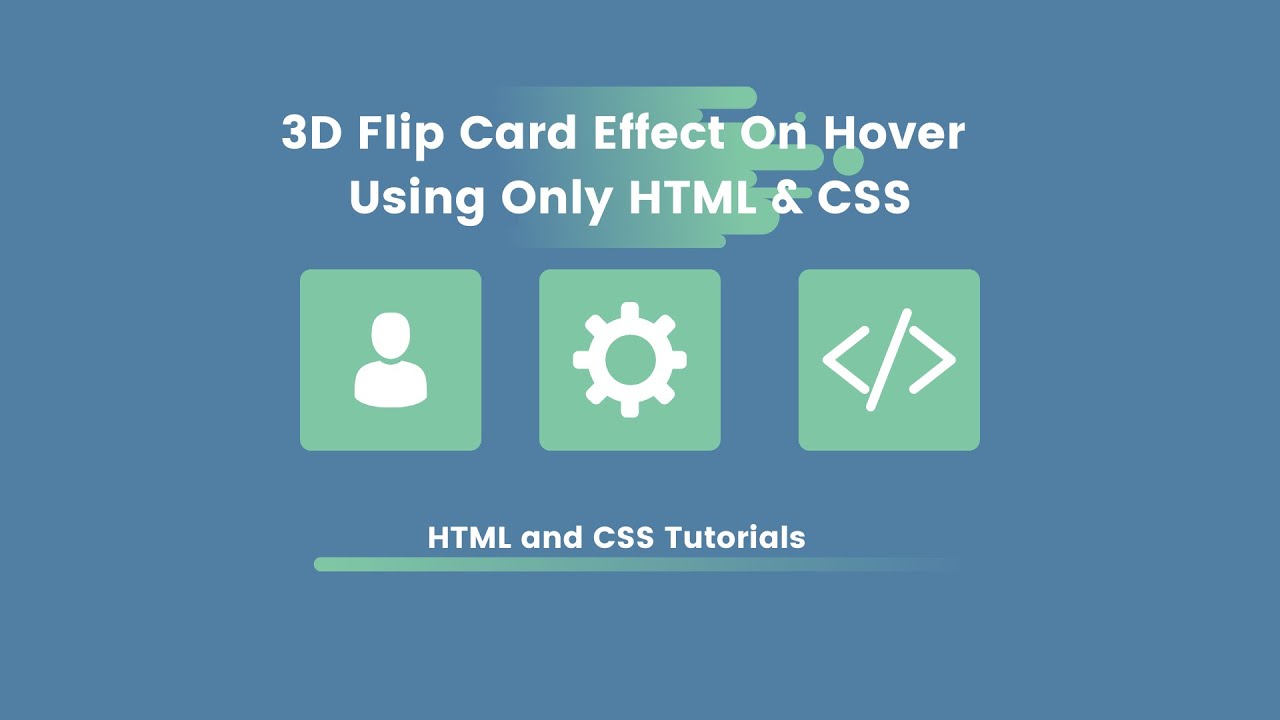 3D Flip Card Effect On Hover Using Only HTML & CSS - YouTube