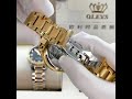 Olevs Gold Diamond Luxury Watch with Titanium Steel luminous & water resistant. #shorts