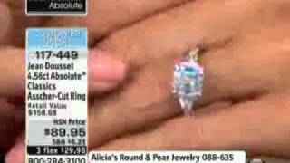 Jean Dousset 4.56ct Absolute? Classics Asscher-Cut and Kite Sides Ring  Jean Dousset Absolute™