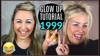 I Follow The *IF BEAUTY YOUTUBERS EXISTED IN 1999* Makeup Tutorial! 😂