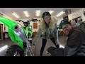 snowbike build kawasaki kx450 x rale industries mt129