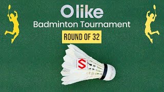 O like Badminton Tournament | Men's Doubles | Qualification | Round of 32 | Day 1