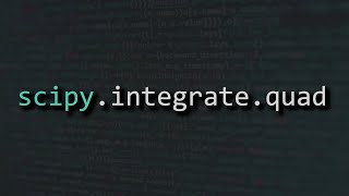 Numerical Integrals in Python