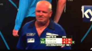 Paul Nicholson tells booing dart fans to \