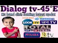 45 e ku band dish setting!!dialog tv dish setting @45e channel list 2024