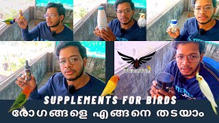 നമ്മളുടെ കിളികൾക്ക് ആവശ്യമായ SUPPLEMENTS ഏതൊക്കെ | SUPPLEMENTS FOR BIRDS | ഞാൻ ഉപയോഗിക്കുന്ന രീതി