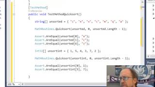 Web Development - Creating Unit Tests in Visual Studio