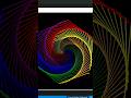 Draw  Rainbow Benzene using Turtle in Python #shorts #short #coding