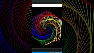 Draw Rainbow Benzene using Turtle in Python #shorts #short #coding