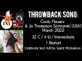 Throwback Song | Linedance by Cody Flowers (USA) & Jo Thompson Szymanski (USA) – March 2022