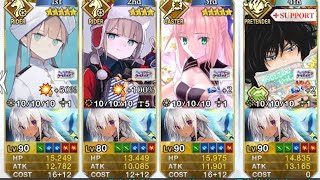 [FGO]雪原のメリー･クリスマス2023 ～7days / 8years Snow Carol～ ルート整備大作戦！ダイヤモンドダスト級(7日目)  (90++/3T)