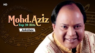 मो. अज़ीज़ के सुपरहिट गाने | Top 20 Hits Mohd. Aziz - Mashup | Video Jukebox