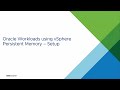 Demo - Accelerating Critical Oracle Workloads with VMware Persistent Memory backed by Intel PMM